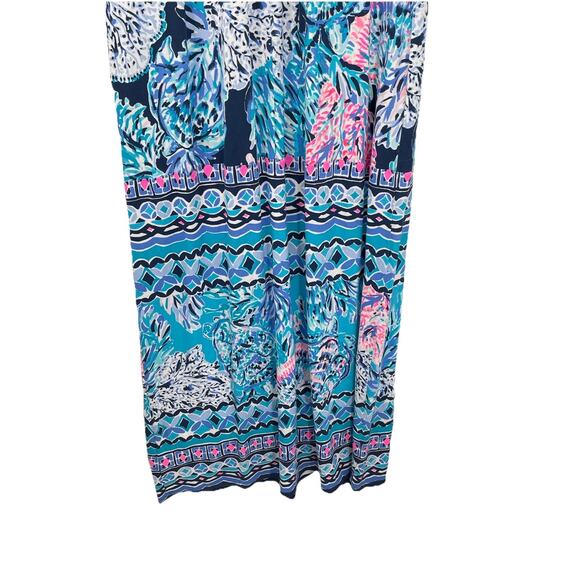 NWT Lilly Pulitzer Melli Maxi Dress Party In Paradise High Tide Navy Size XS - Picture 6 of 12
